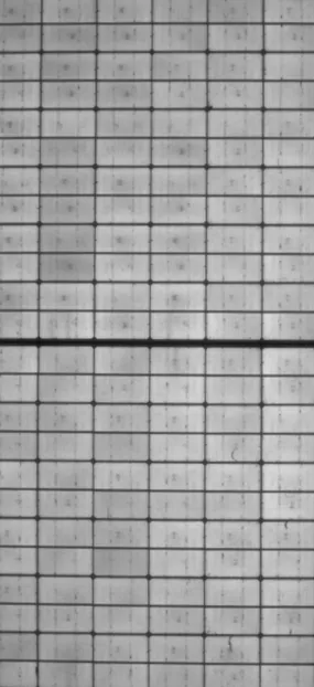 Electroluminescence image of PV modules